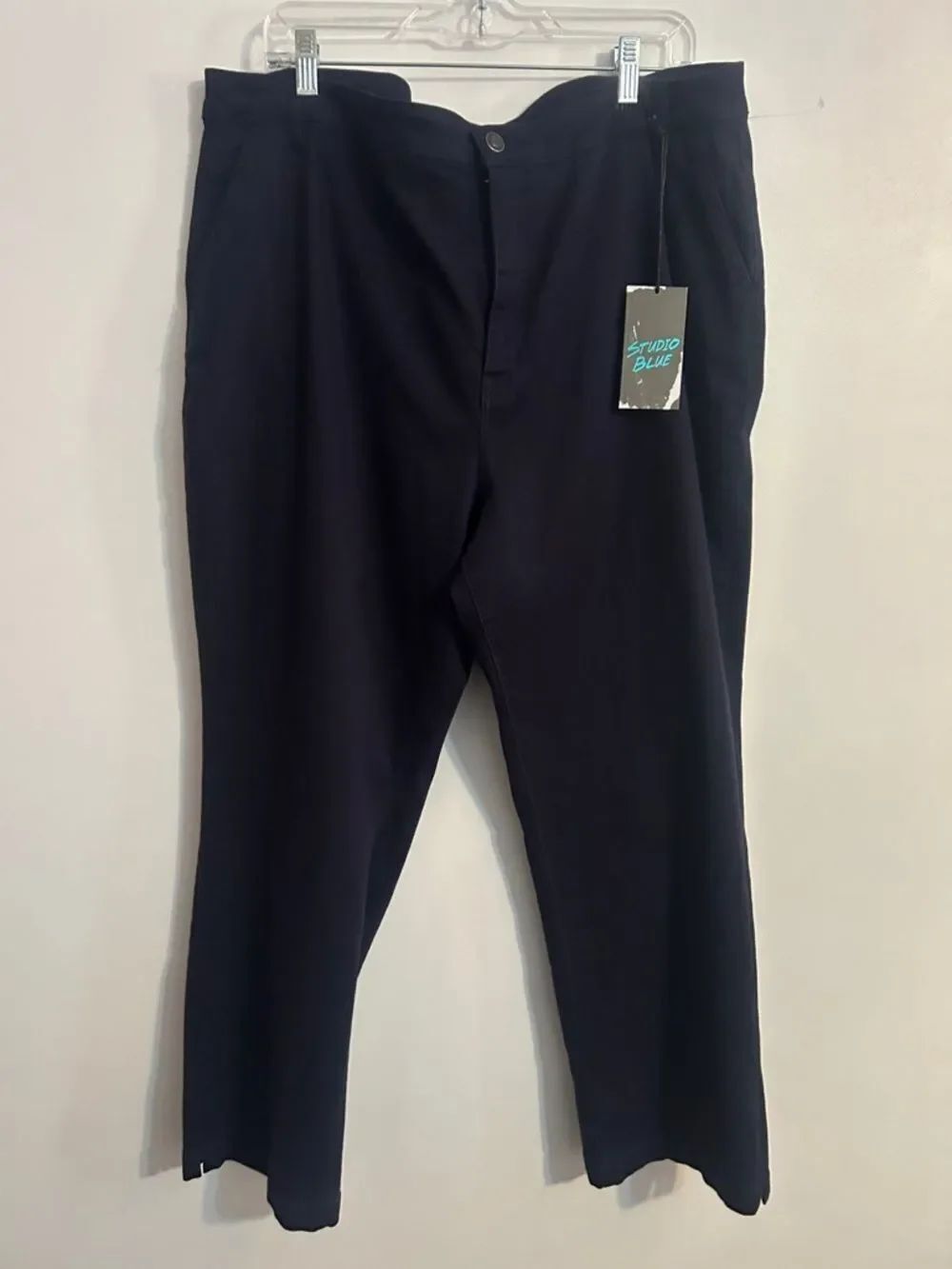 Studio Blue Navy Tailored Trousers